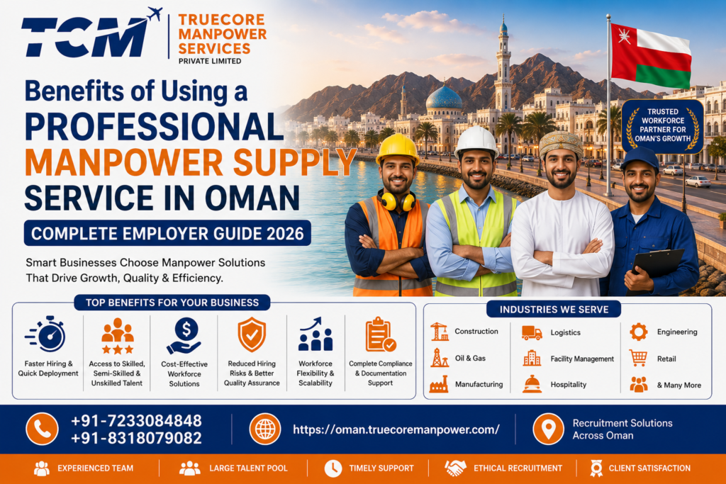 Benefits of Using a Professional Manpower Supply Service in Oman: Complete Employer Guide 2026