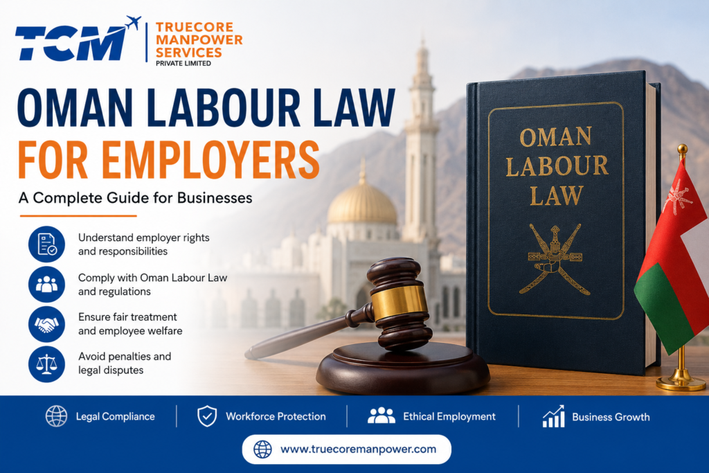 Oman Labour Law for Employers guide by Truecore Manpower Services