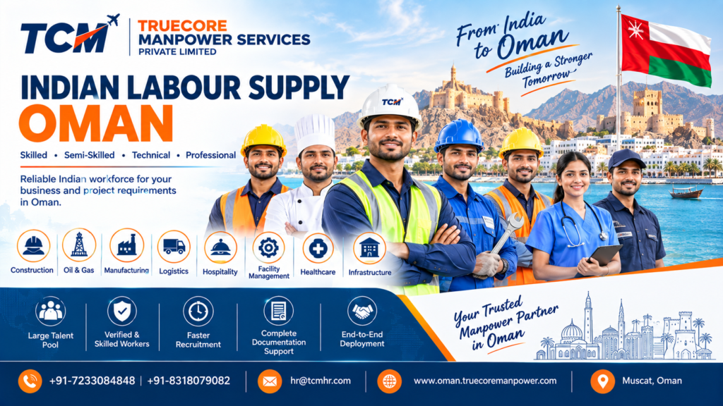 Indian labour supply Oman for skilled and technical workforce