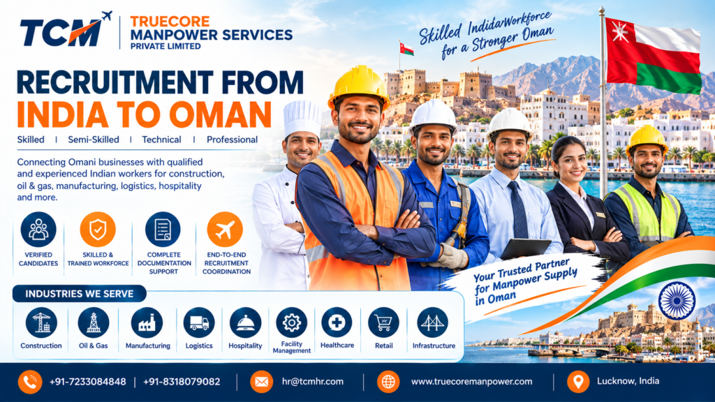 Overseas recruitment agency in Oman for skilled international workers